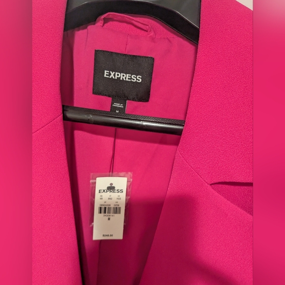 Hot Pink Maxi Buttoned Trench Coat - NWT, never worn - Picture 3 of 5